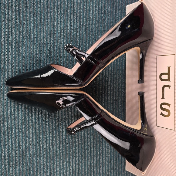 Sarah Jessica Parker Nirvana Patent Leather Pumps Made In Italy - Picture 8 of 16
